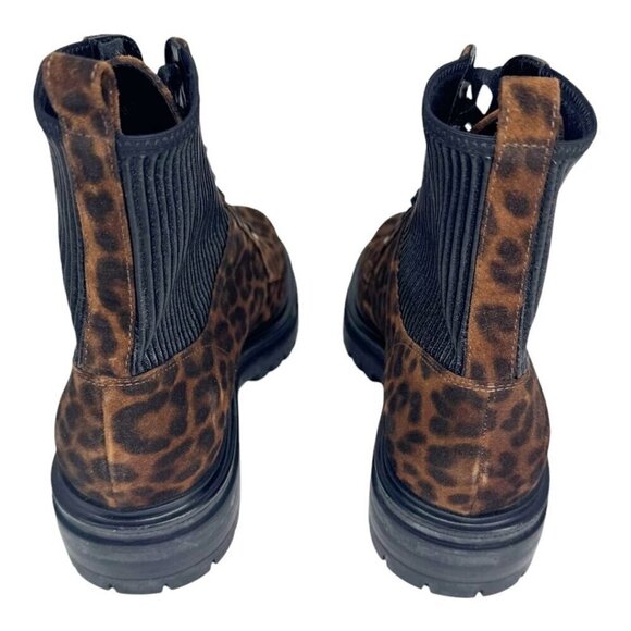 Gianvito Rossi Suede Animal Print Ankle Boots - Picture 4 of 7
